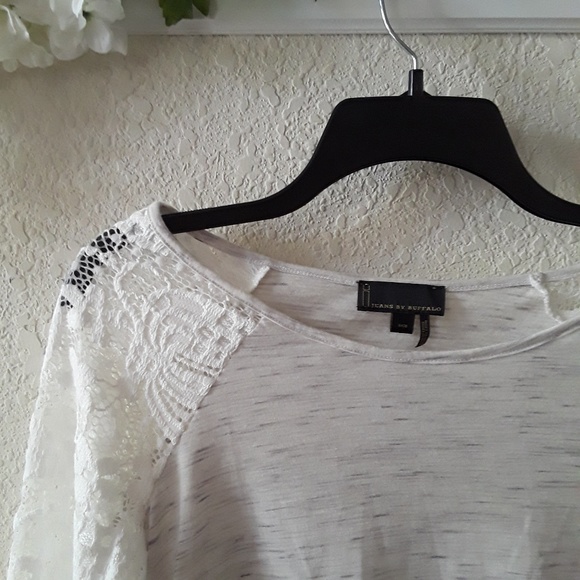i Jeans by Buffalo sz:Small Lace Sleeved op - Picture 2 of 7